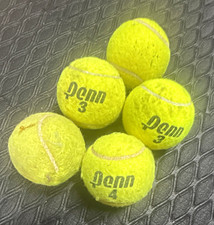Penn Model 3 Yellow Tennis Balls Lot of 5 Balls