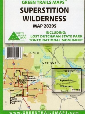SUPERSTITION WILDERNESS: INCLUDING LOST DUTCHMAN STATE By Dharma Maps Llc NEW