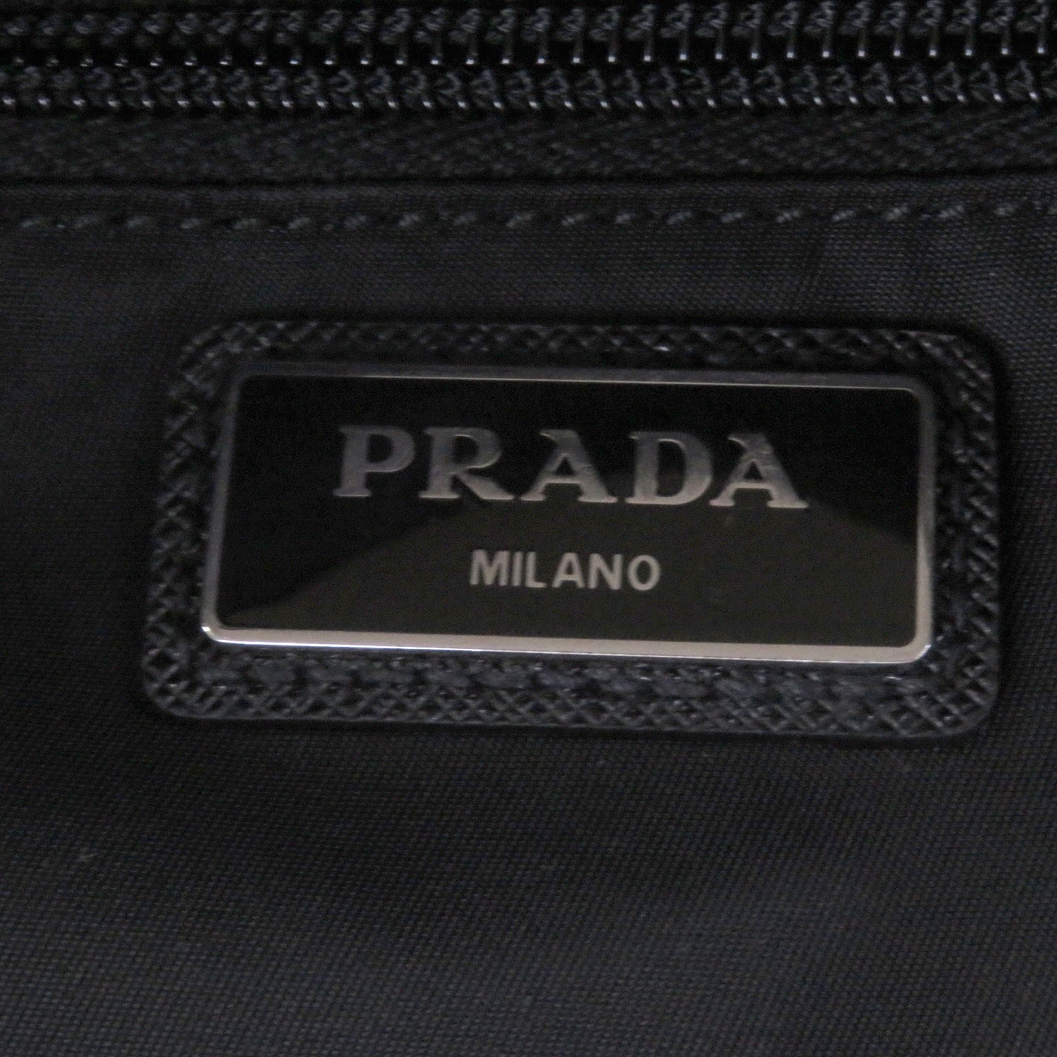Great PRADA Shoulder Bag Re-NYLON Triangle Logo Triangle Plate black thumbnail 9