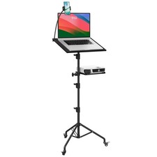 Projector Stand Tripod Laptop Tripod with Wheels  Adjustable Height Portable...