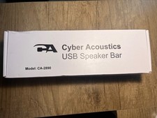Cyber Acoustics Computer Speaker Bar Black CA-2890 NEW OPEN BOX