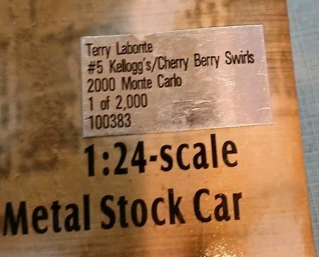 ACTION 2 комплекта Terry Labonte 2000 Monte Carlo #5 KELLOGG 1:32 ограниченное издание серийные автомобили OB - Изображение 3 из 4