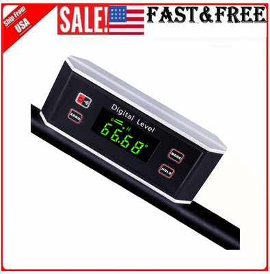 Digital Protractor/Level/Angle Finder Gauge Tools w/ V-Groove- Dust & Waterproof