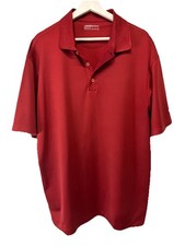 Nike Golf Shirt Men s Polo Modern Fit Dri-Fit Red Short Sleeve Size XL