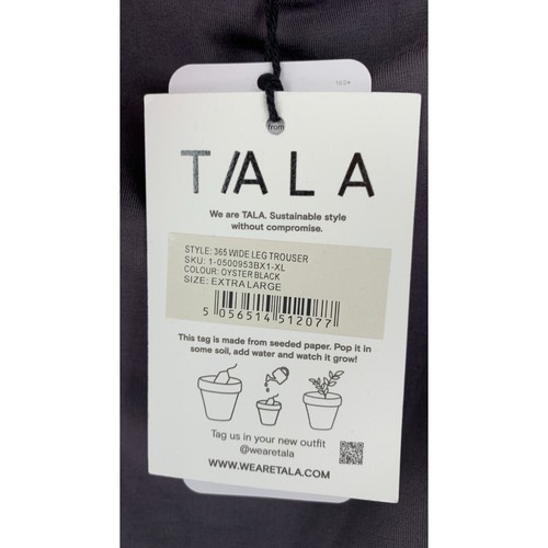 Tala Womens Oyster Black 365 Wide Leg Trouser Pull On Pants Stretch US 12-14 NWT - Picture 7 of 10