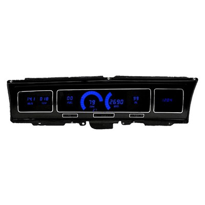 For Chevy Impala 68 Intellitronix Direct Fit LED Digital Gauge Panel, Blue