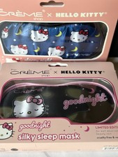 Hello Kitty Satin Sleep Mask Cr me X Shop Limited Edition NEW IN BOX Two Masks 