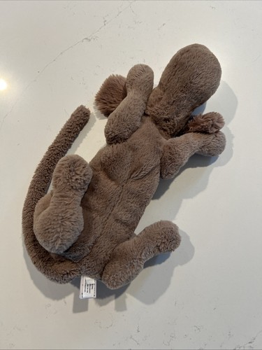 Jellycat Henry Hound cane cucciolo 12" peluche morbido giocattolo coda lunga marrone ritirato - Foto 3 di 3