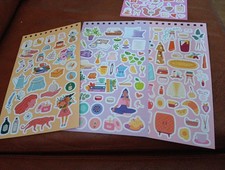 3X STICKERS FOR SCRAPBOOKING/JOURNALS 24x14 CM ST413 MIX