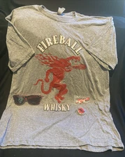 NEW Fireball Whisky Promotional Advertising Lot T shirt, Sunglasses, Key ChainsC
