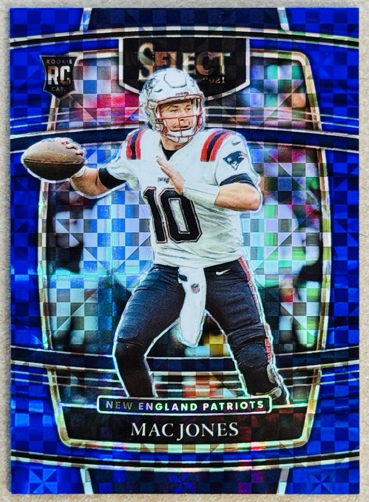 2021 PANINI SELECT #51 MAC JONES ROOKIE RC BLUE PRIZM SP /199 NM+ CONCOURSE