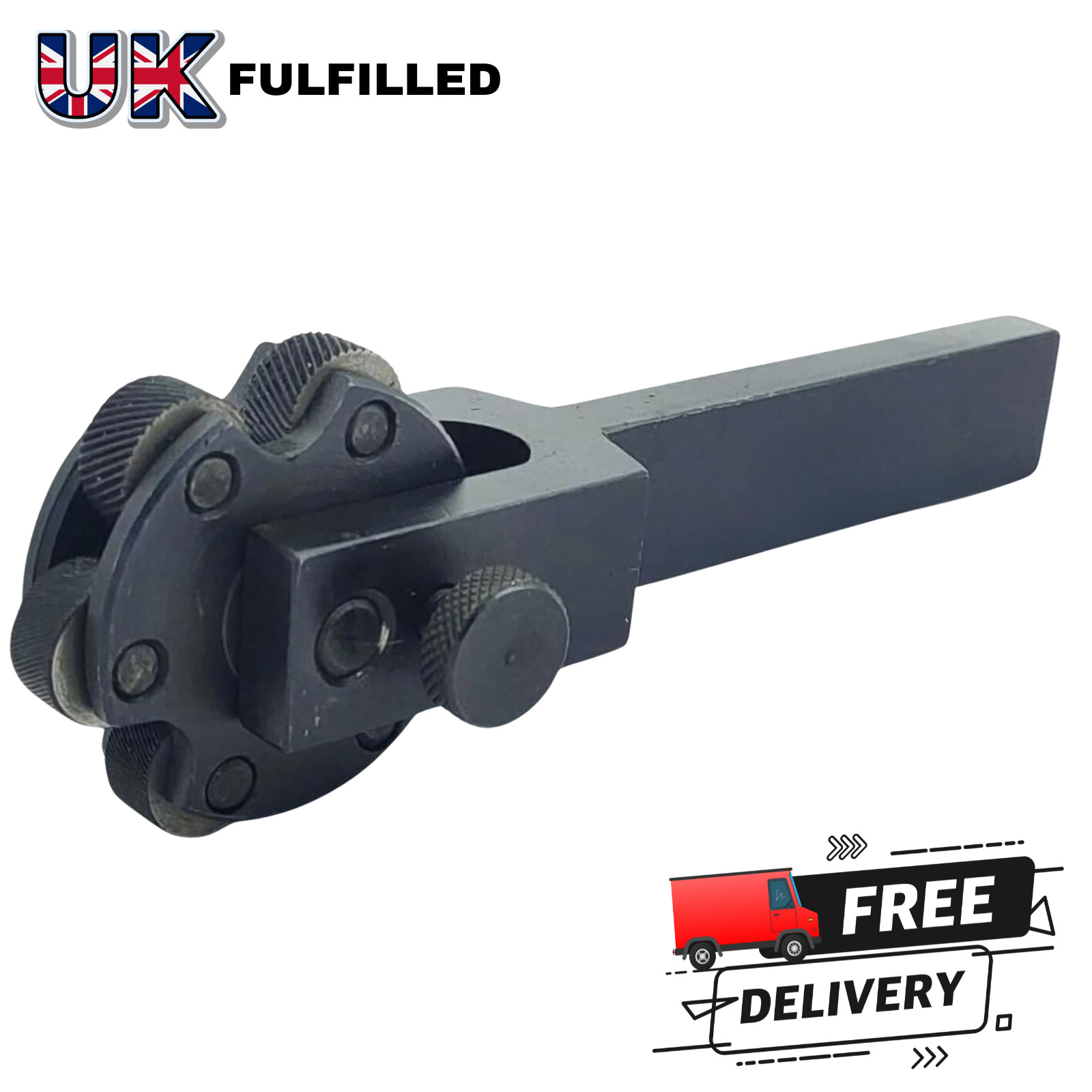 Rotating Head Knurling Tool 6 Knurls Multi Pitch Lathe Tool 1/2""x1-1/8""x6-1/2""