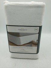 Threshold Wrinkle Resistant Bedskirt King Size 15in Drop White