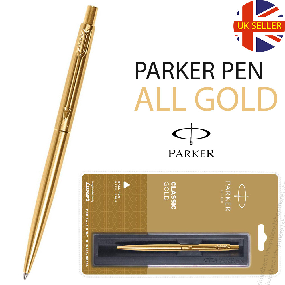 GENUINE PARKER CLASSIC GOLD BALL POINT PEN - GIFT BOX | eBay