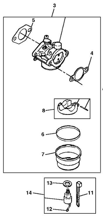 Kohler 20 853 88-S Carburetor Kit (WALBRO) Genuine - Foto 3