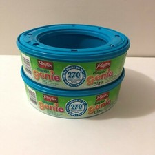 NEW LOT OF 2 PLAYTEX DIAPER GENIE ELITE REFILLS BAGS 2 PACK HOLDS 540 DIAPERS