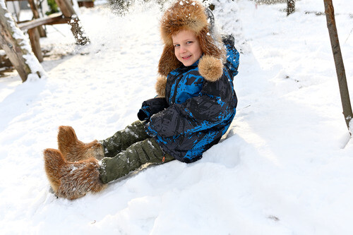 Botas de invierno Fox rojo real piel de zorro botas para niños pequeños unisex botas de nieve niños mukluks - Imagen 4 de 12