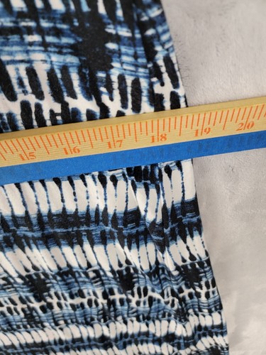 Womens Dress Medium Athleta Santorini Blue White Batik Stretch Jersey - Picture 10 of 13