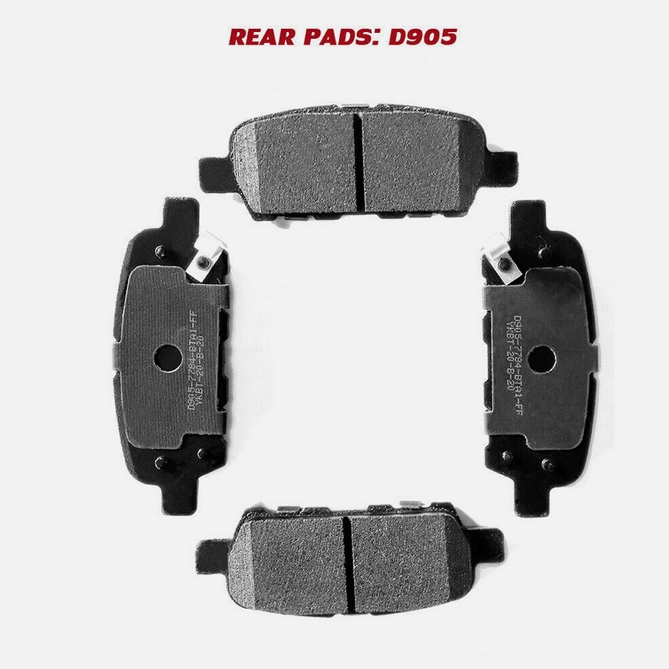 Front + Rear Disc Ceramic Brake Pads For 2009 - 2014 2016 - 2022 Nissan Maxima - Foto 9