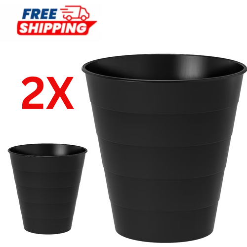 Home Stuff Fniss Trash Can Size 3 Gallon Paper Waste Bin Basket Durable Plastic Lightweight (White