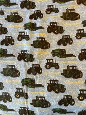 2 Yards CP23489 Springs Creative John Deere Theme Fabric Blue Soft Crafts Quilts