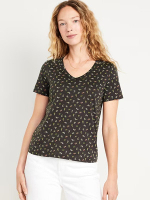 NWT Old Navy Soft EveryWear V-Neck Tee T-Shirt Ditsy Floral Flower Women M L