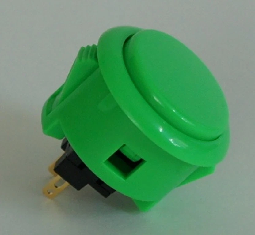 8 шт подлинных кнопок Sanwa зеленый и джойстик OBSF-30 детали для аркад видеоигр - Изображение 4 из 4