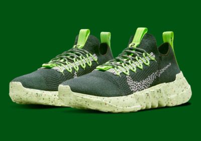 Nike Space Hippie 01  Carbon Green  MEN SIZE 7.0 TO 11.5 Electric Green New Rare