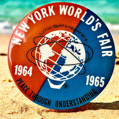 New York World's Fair Pin 1964-65 Unisphere Peace through