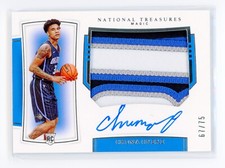 Chuma Okeke 2019 National Treasures Horizontal Rookie Patch Auto /75 Magic