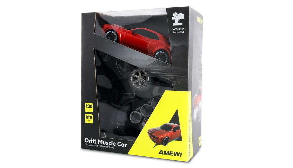 DRIFT MUSCLE CAR ONROAD/DRIFT 4WD 1:20 RTR bis 20 k/mh AMEWI 21114 NEUHEIT 2025 - Bild 4 von 4