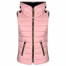 Gilet scaldamuscoli con cappuccio senza maniche a bolle rosa puffer bambino bambina