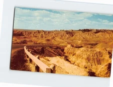 Postcard Dillon Pass Bad Lands National Monument South Dakota