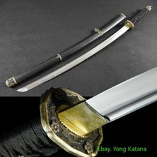 Black Sheath Japanese Military Sword 98 Type Samurai Katana Sharp Blade #1306