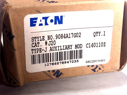 EATON J20 AUXILIARY CONTACT TYPE J STYLE 9084A17G02