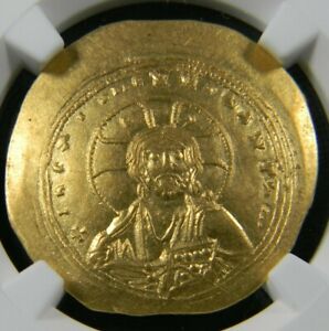 Byzantine Empire 1042-1055 AD Gold Histamenon Nomisma Cup Coin NGC