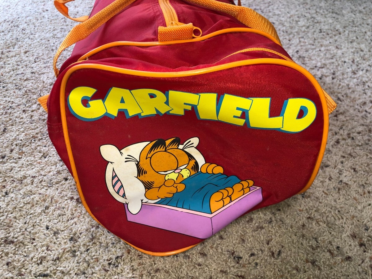 Vintage 1978 Garfield Children's Sleeping Bag and Duffle Bag Combo