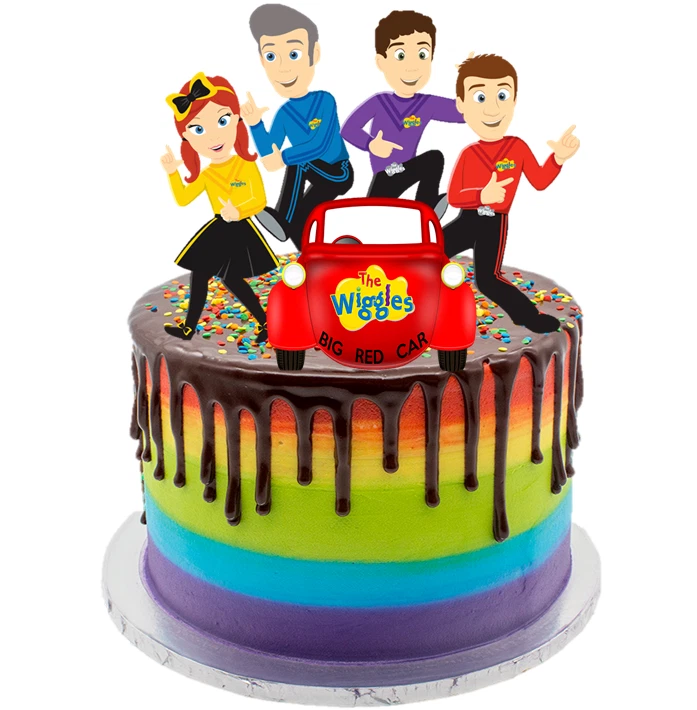 PRECUT Wiggles The Wiggles Edible Icing Cake Topper Image
