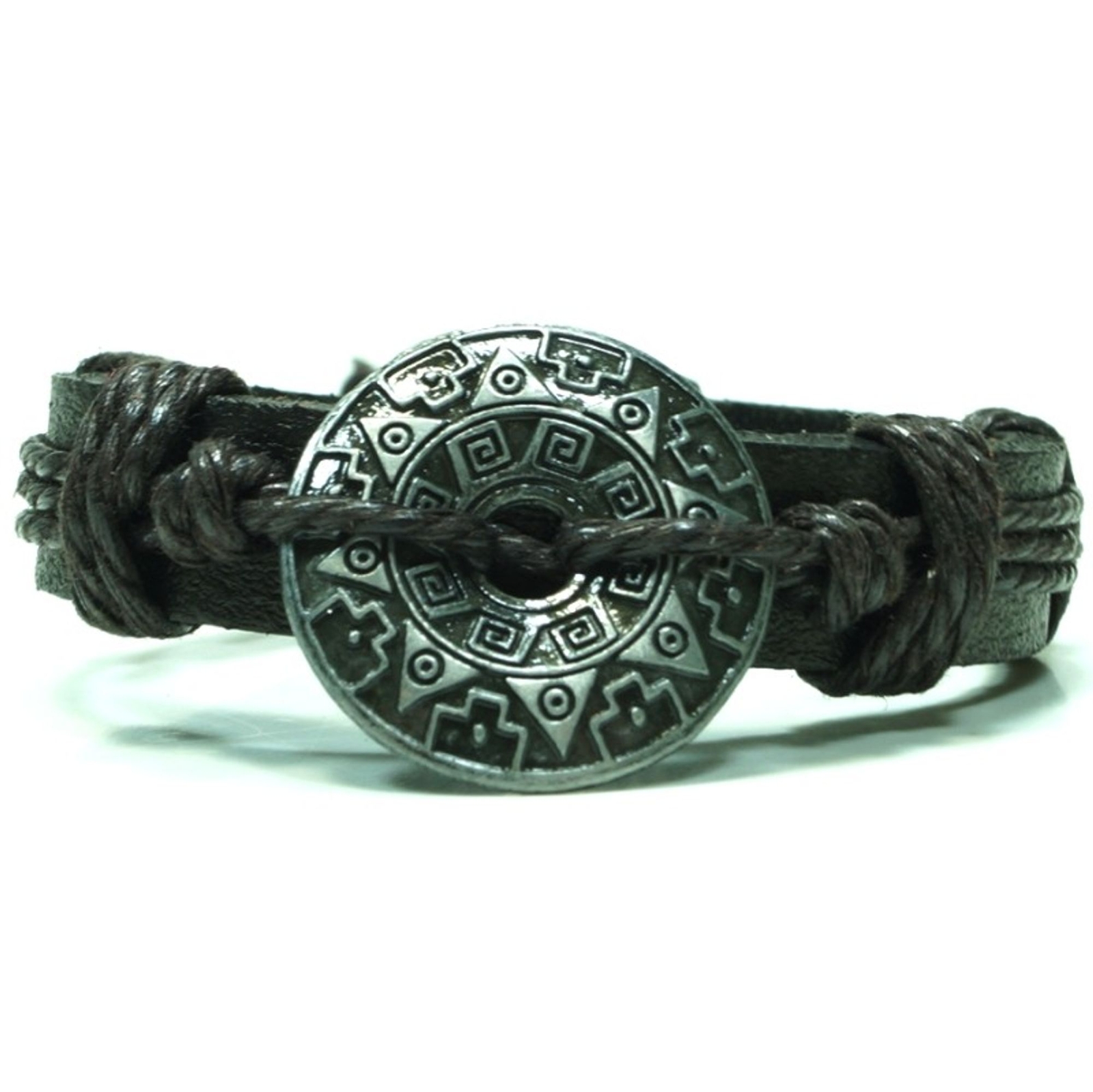 Нарукавная повязка байкера CJBB6575 Damen Lederarmband, нарукавная повязка серфера Leder schwarz