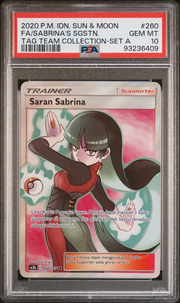 PSA 10 Gem Mint Sabrina's Suggestion Full Art #260 Pokemon PSA 10 Gem Mint Sabrina's Suggestion Full Art #260 Pokemon