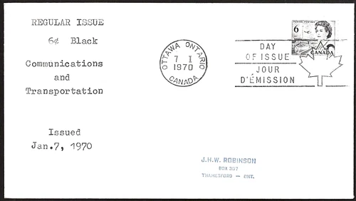 🍁Canada   #460   "QEW II  CENTENNIAL"    Fine Used   1970  First Day Cover