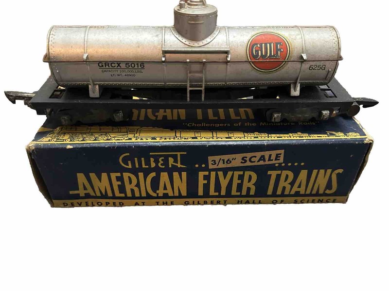 AMERICAN FLYER #625G GULF SINGLE DOME TANK CAR GRCX 5016  With Box
