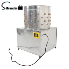1500w Power 110V Feather Plucker Stainless Steel Drum Chicken Plucker Machine