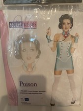 NWOT Secret Wishes Naughty Nurse Poison Costume Adult Size S Glovelets Headpce