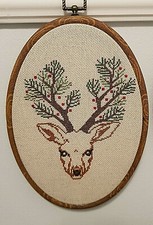 Stickpackung  Stickmuster Weihnachtsmotiv Kreuzstickerei Set