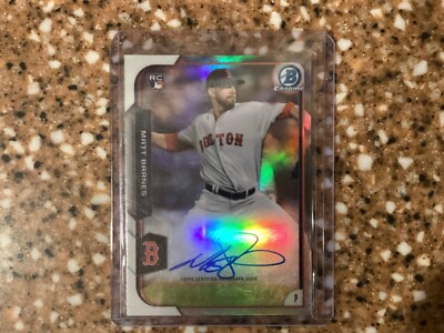 2015 Bowman Chrome Refractor 355/499 Matt Barnes #BCAR-MB Rookie Auto RC Marlins