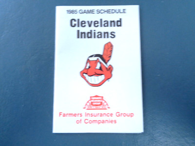 1985 Cleveland Indians Schedule, Farmers Insurance