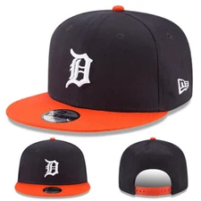 New Era Detroit Tigers Snapback Hat MLB Youth Kids 2 tone Color Team Basic Cap