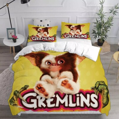 Gizmo Gremlins Bettwäsche Set Kissenbezüge 80x80 Anpassbar Bettbezug 135x200