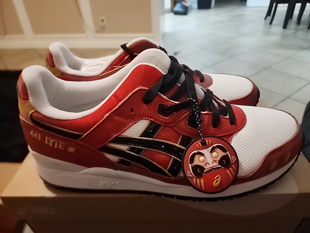 gel lyte 3 durama doll with box . worn once sz 12 ASICS GEL LYTE III OG DARUMA DOLL RED Available now in  main image 3
